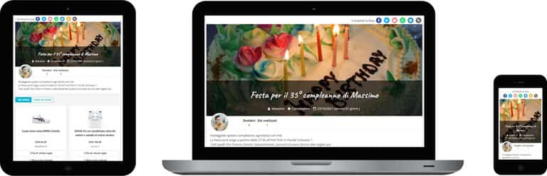 Esempio di design Per il compleanno-Lista dei desideri