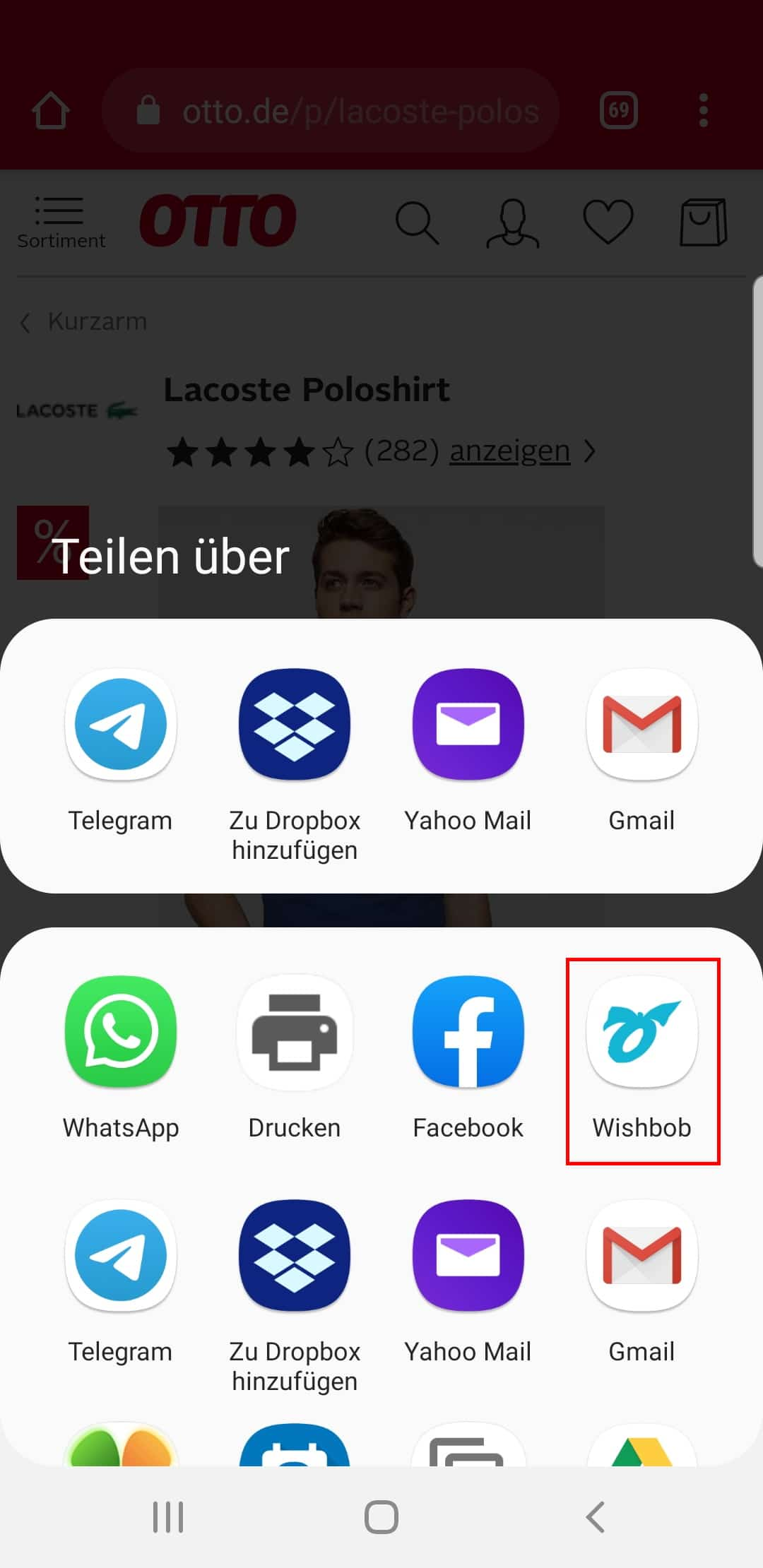 Wunsch hinzufügen über App - Schritt 3