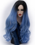 Blue wig