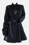 NEV Dark Gothic Exposed Waist Skirt Suit