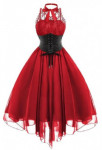 Retro Lace Chiffon Dresses SE20553