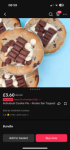 Individual Cookie Pie - Kinder Bar Topped
