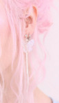 Peach PRC Mid Charm Earring