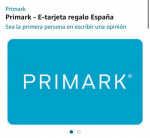 Tarjeta de regalo Primark Espa&ntilde;a