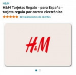 Tarjeta de regalo H&M Espa&ntilde;a