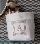 Cestino lavette + iniziale "G"