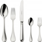 Classic-Faden 5 Tlg. Men&uuml;besteck (150g massiv versilbert)