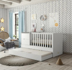 Cama cuna evolutiva + accesorios 