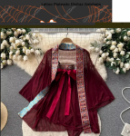 Cosplay Disfraz Talla Grande Hanfu Vestido Chino Tradicional Sexy Para Halloween/christmas Belly Bag