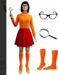 Calcetines De Anime Con Falda De Cosplay Velma For Mujer, U