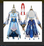 Disfraz De Nilou Cosplay Peluca De Genshin Impact Trajes De