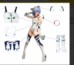 Q Disfraz Rolecos Cat Rei De Ayanami Rei Para Ni&ntilde;a Eva