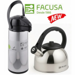 Combo Tetera 2.5 Lt. Acero Inoxidable + Termo Sif&oacute;n 1.9 Lt. Facusa