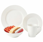 Vajilla x16 Piezas de Porcelana con Textura