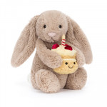 Beige birthday bunny