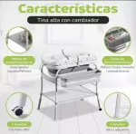 BA&Ntilde;ERA CON SOPORTE Y CAMBIADOR
