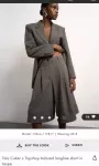 Tolu Coker x Topshop tailored longline short in taupe Size 10